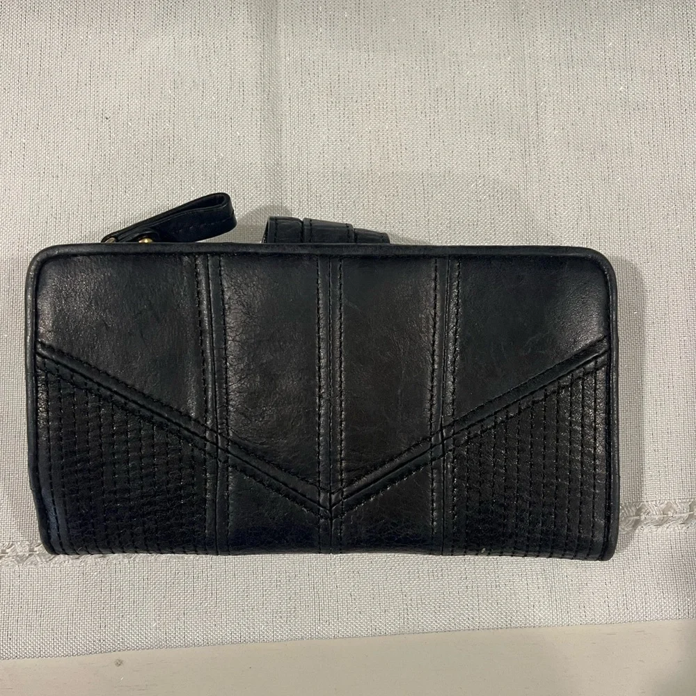 Juicy contour Black Leather Wallet